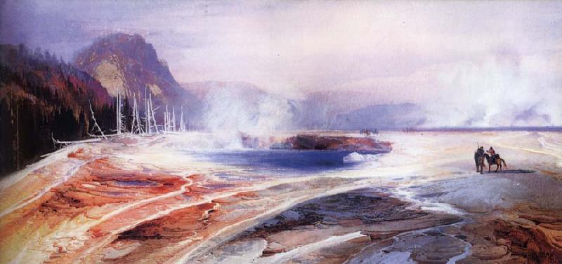 unknow artist Big Springs in Yellowstone Park Norge oil painting art